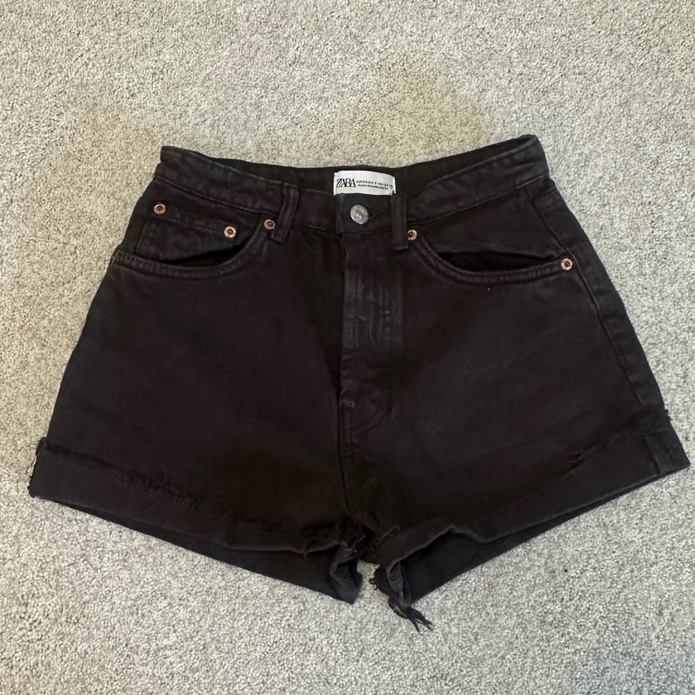 Black Denim Women Shorts